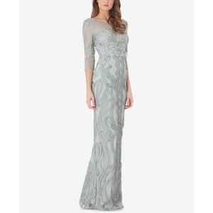 JS Collection Soutache Formal Gown mint green